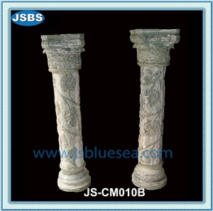Garden Stone Column Pergola, Natural Marble Columns Garden Stone Column Pergola, Natural Marble Columns