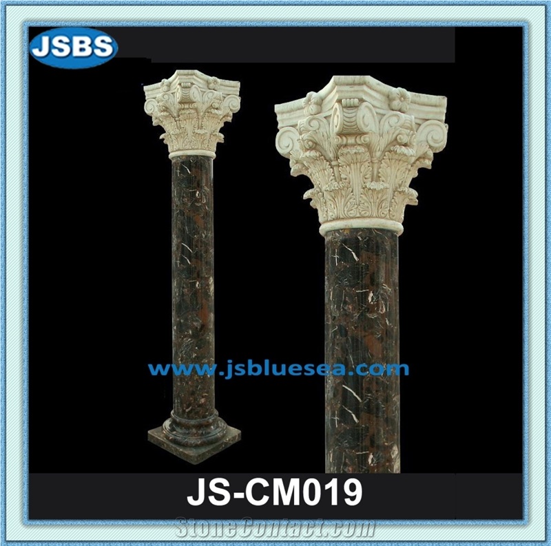 Garden Stone Column Pergola, Natural Marble Columns