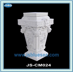 Garden Stone Column Pergola, Natural Marble Columns