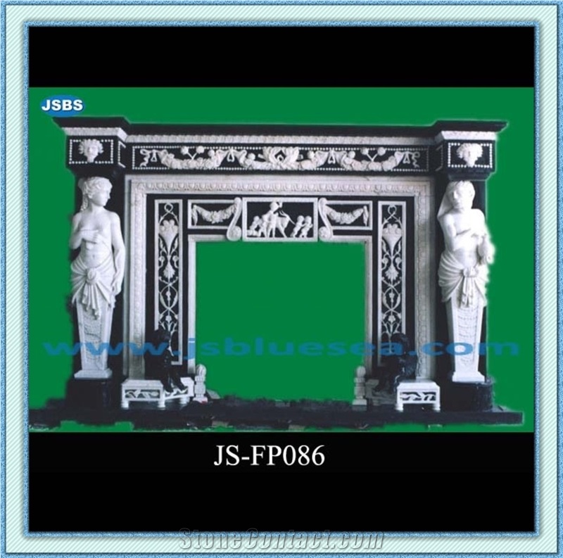 Natural Antique Stone Fireplace Inserts, Natural Marble Fireplace Inserts