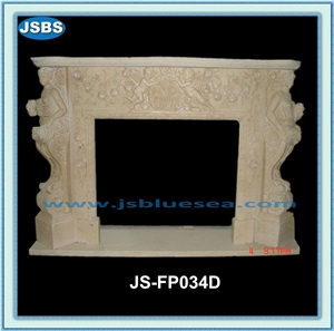 Natural Antique Stone Fireplace Inserts, Natural Marble Fireplace Inserts