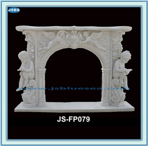 Natural Stone Fireplace Mantel, Natural Marble Fireplace Mantel