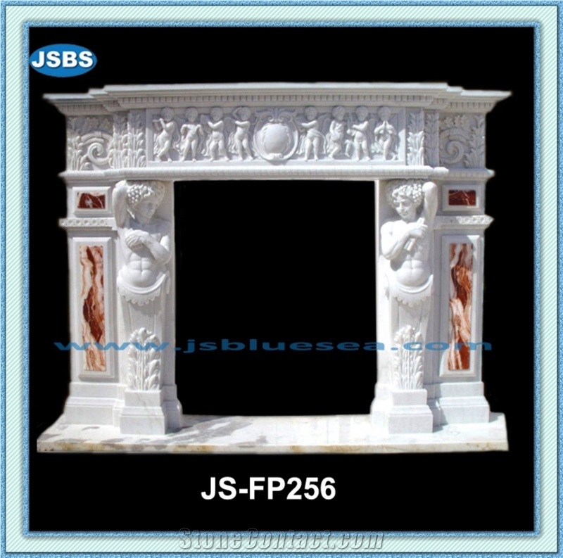 Natural Stone Fireplace Mantel, Natural Marble Fireplace Mantel