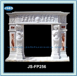 Natural Stone Fireplace Mantel, Natural Marble Fireplace Mantel