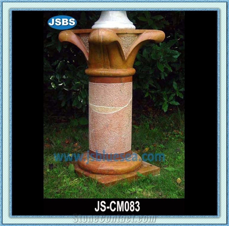 Natural Stone Porch Columns Design, Natural Marble Columns