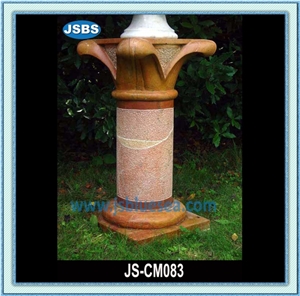 Natural Stone Porch Columns Design, Natural Marble Columns