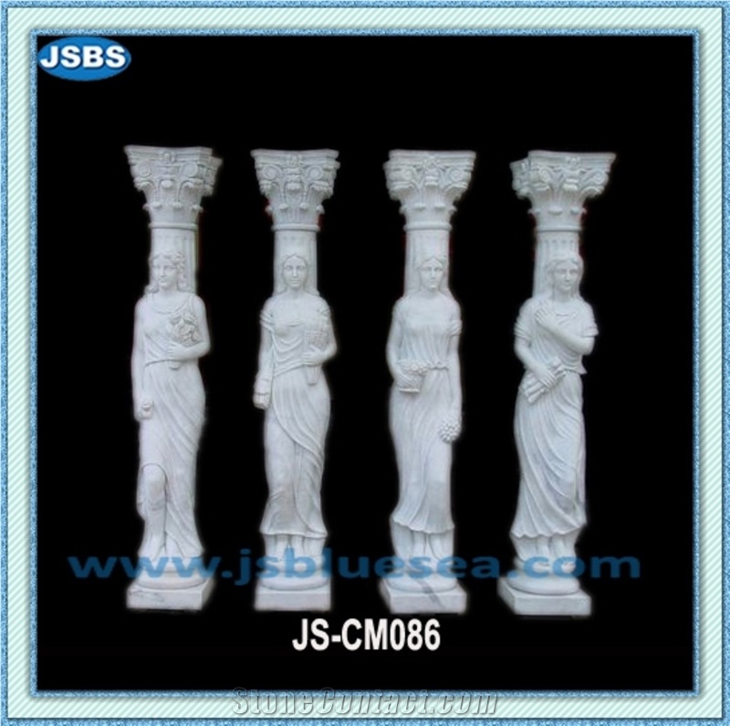 Natural Stone Porch Columns Design, Natural Marble Columns