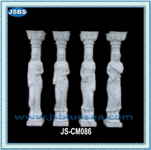 Natural Stone Porch Columns Design, Natural Marble Columns