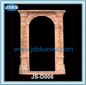 Natural White Marble Door Frame Design