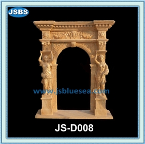 Stone Arch Door Frame Carving
