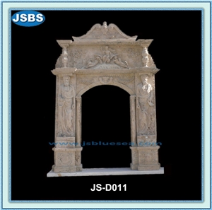 Stone Arch Door Frame Carving
