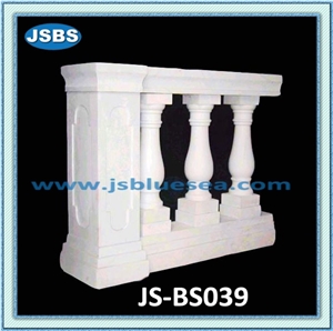 White Marble Balcony Balustrade