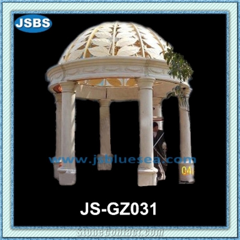 White Wedding Marble Gazebo for Sale