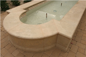 Desert Cream Limestone Fountain, Ponds