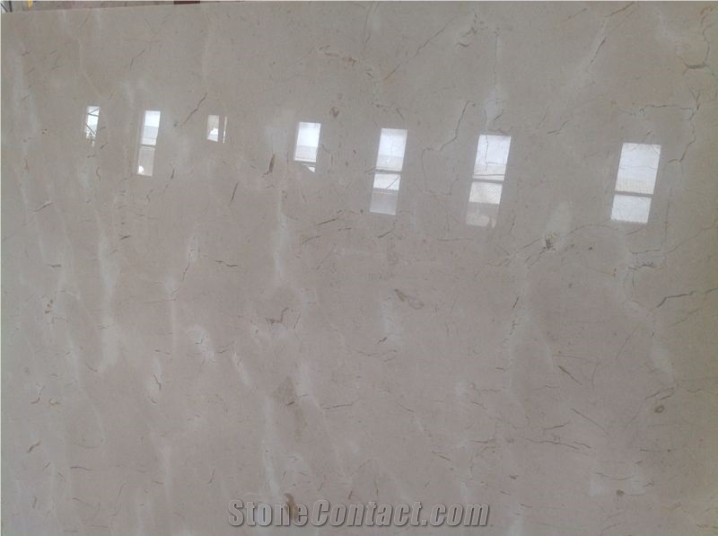 Crema Luna Beige Marble Block, Slabs