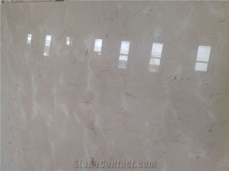 Crema Luna Beige Marble Block, Slabs