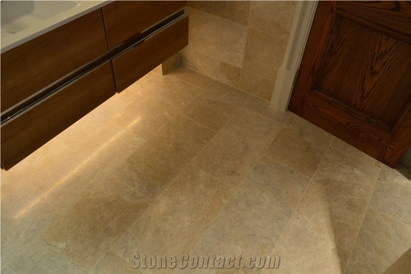 Crema Eneus Marble Bathroom Flooring, Walling