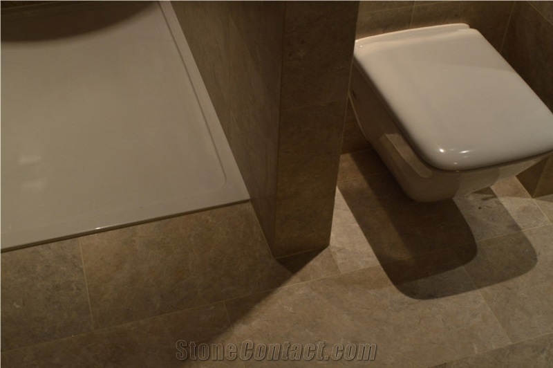 Crema Eneus Marble Bathroom Flooring, Walling