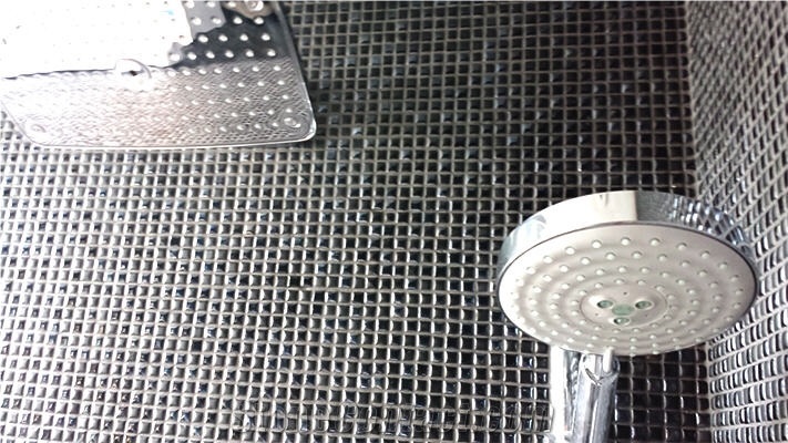 Glass Mosaic Floor and Wall Tiling, Black Glass Mosaic