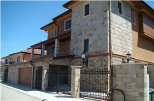 Gneiss Yellow Exterior Wall Cladding, Gneiss Yellow Wall