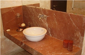 Rojo Antalya Red Marble Vanity Tops