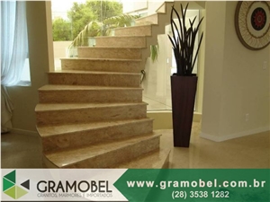 Beige Bahia Marble Stairs