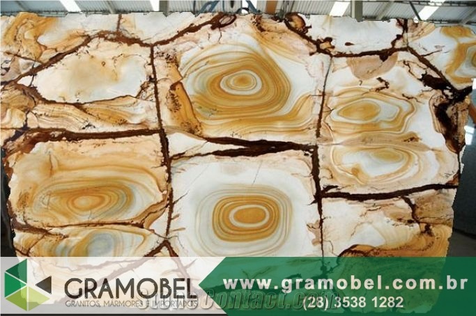 Palomino Quartzite Slabs & Tiles, Brazil Yellow Quartzite