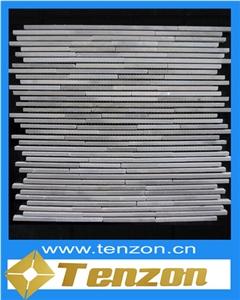 Light Emperador Bamboo Type Marble Mosaic Tile, China Brown Marble