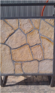 Stone Beige Limestone Flag Stone Walling