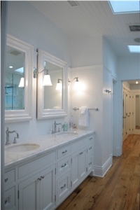 Bianco Statuario Vena Fine Marble Bathroom Top