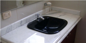 Marmol Carrara Blanco Bathroom Tops