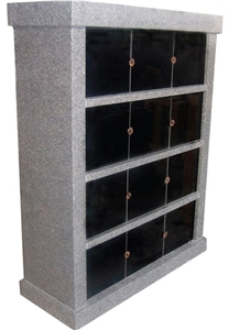 12 Niche Columbarium Granite, Black Granite Columbarium 12 Niche Columbarium Granite, Black Granite Columbarium