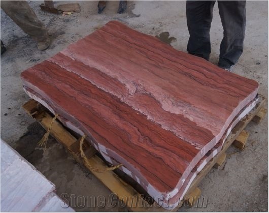 Red Marble Block
