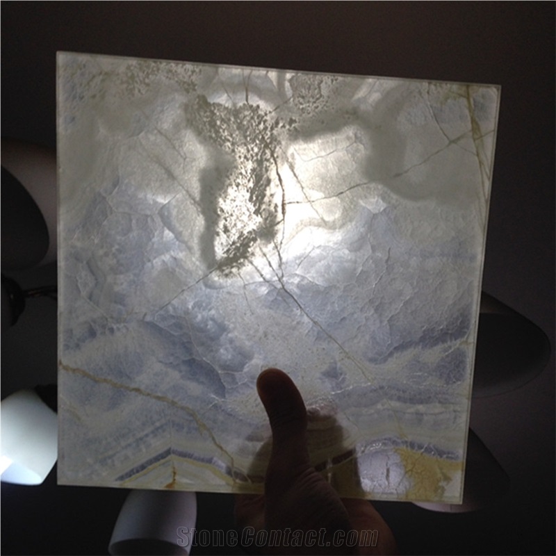 Glass Onyx Laminated Slabs & Tiles