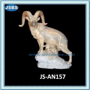 Animal Marble Statues
