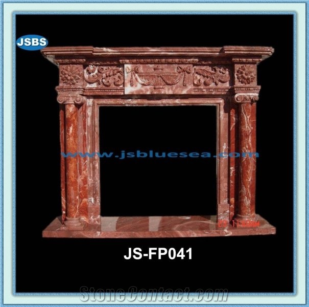 Antique Fireplace Frame, Natural Marble Fireplaces