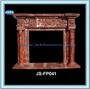 Antique Fireplace Frame, Natural Marble Fireplaces