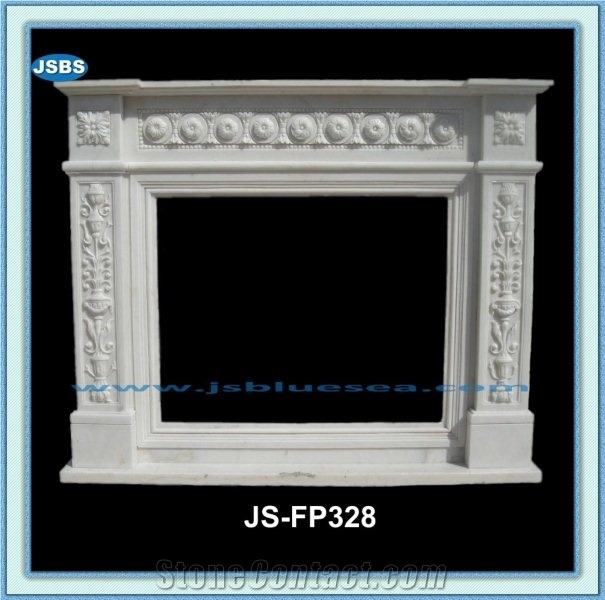 Beautiful Marble Fireplace, Natural Marble Fireplaces