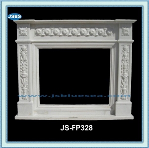 Beautiful Marble Fireplace, Natural Marble Fireplaces
