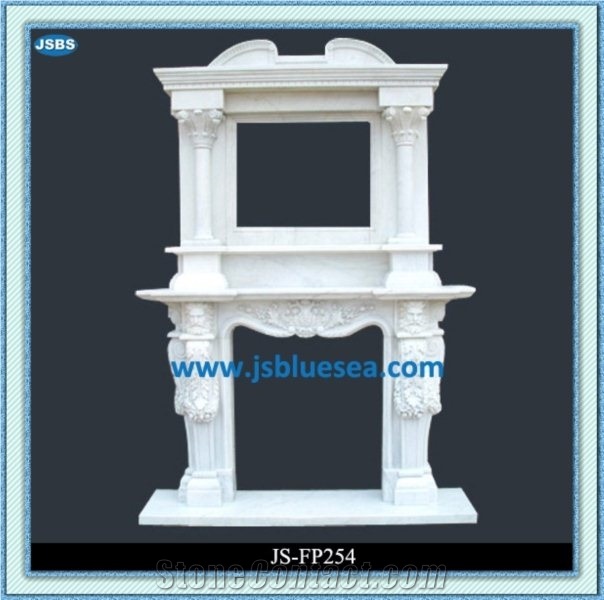 Beautiful Marble Fireplace, Natural Marble Fireplaces