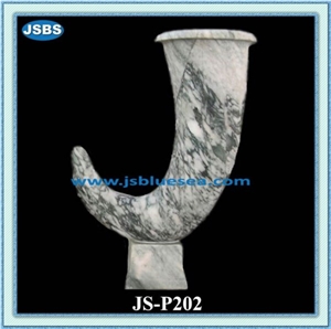 Beautiful Stone Flowerpot, Natural Marble Pots
