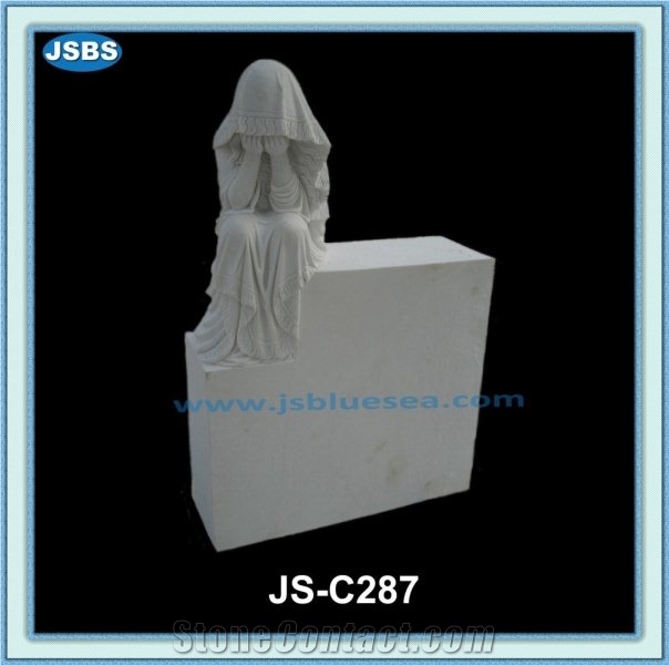 Cemetery Statues, Natural Marble Statues