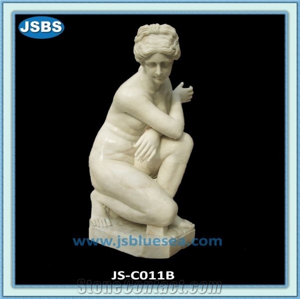 Erotic Sculpture, Natural White Marble Sculptures