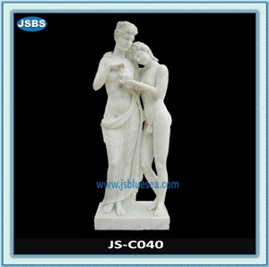 Erotic Sculpture, Natural White Marble Sculptures