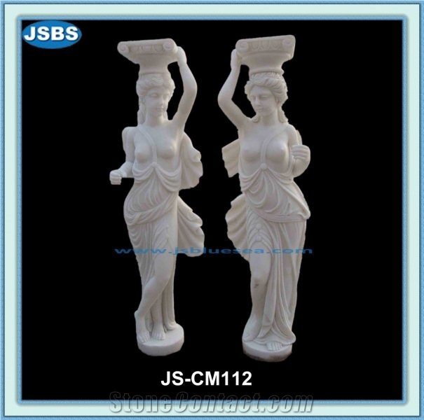Marble Sculptured Columns for Interior