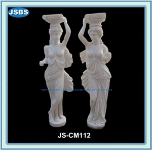 Marble Sculptured Columns for Interior