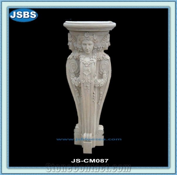 Marble Sculptured Columns for Interior