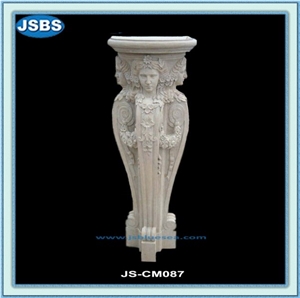 Marble Sculptured Columns for Interior
