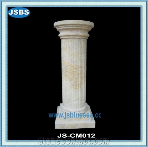 Marble Stone Gate Pillar Design