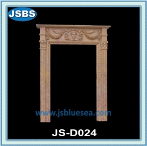 Stone Arch Door Frame Carving